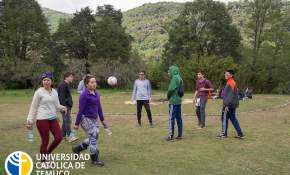 Alumnos de Liceos de La Araucanía participan de campamentos en Parques Nacionales 
