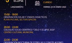 Villarrica vivirá jornada de observación  astronómica y ciclo de charlas sobre el Eclipse 2020
