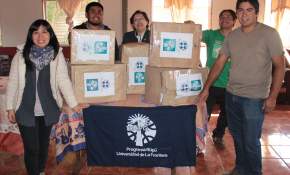 Programa universitario dona libros para instaurar un centro de documentación en comunidad mapuche